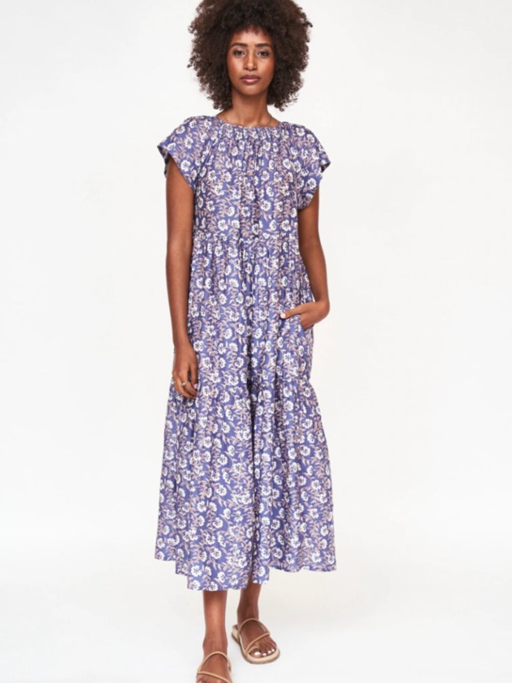 Mirth Vienna Maxi in the "Petunia" floral print